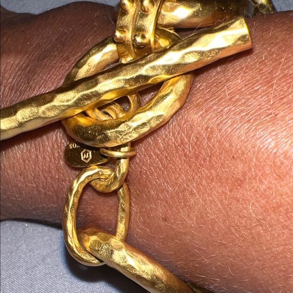 Julie Vos Gold Circle Link Bracelet - Picture 2 of 5